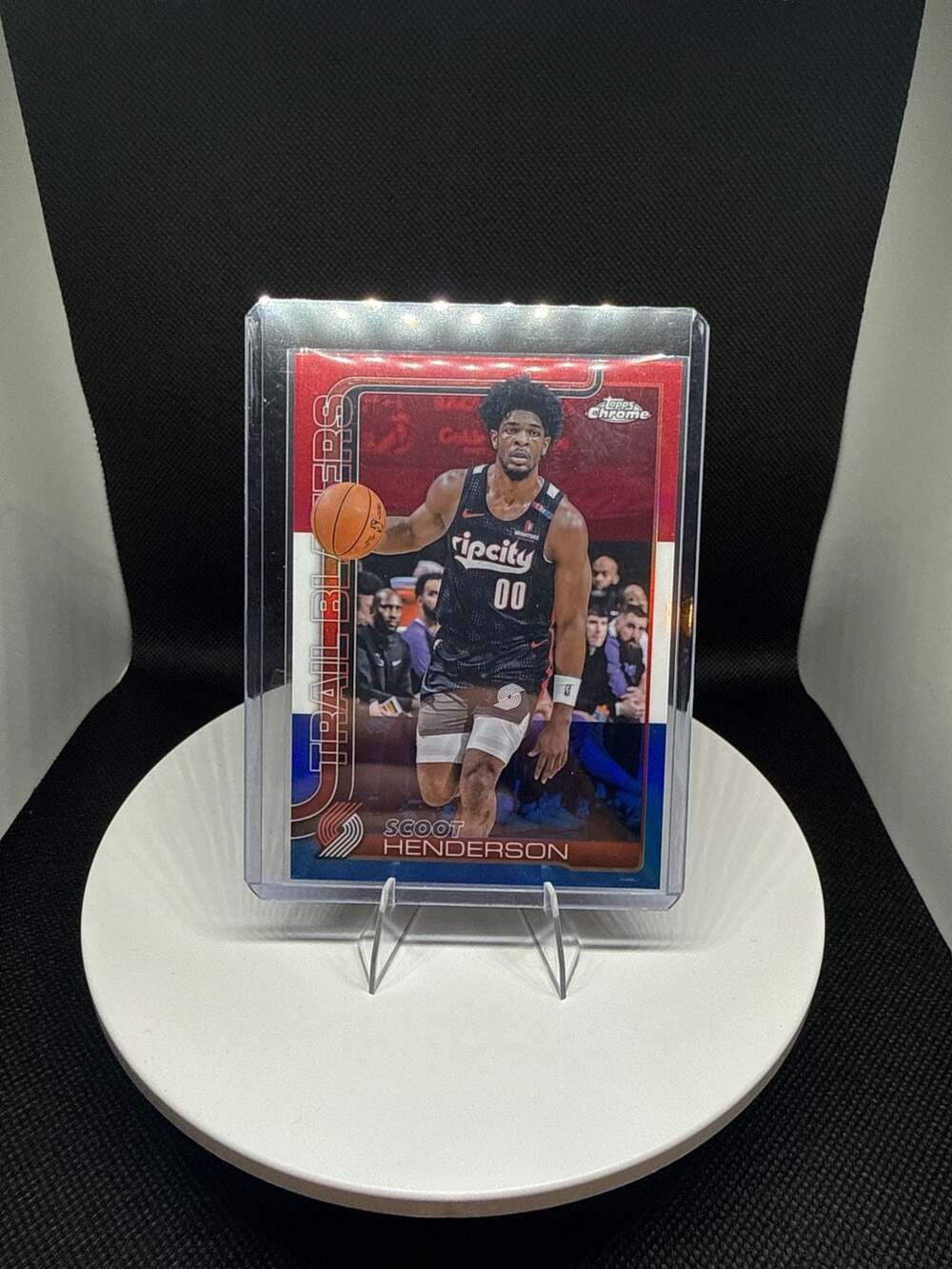 2024-25 Topps Chrome Basketball Scoot Henderson Player Number Variation SSP #166